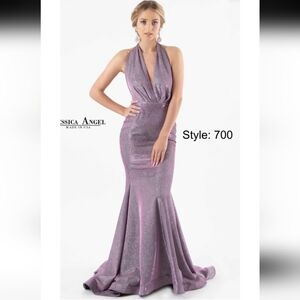 Jessica Angel JA700 Blue Shimmer Hulter Dress